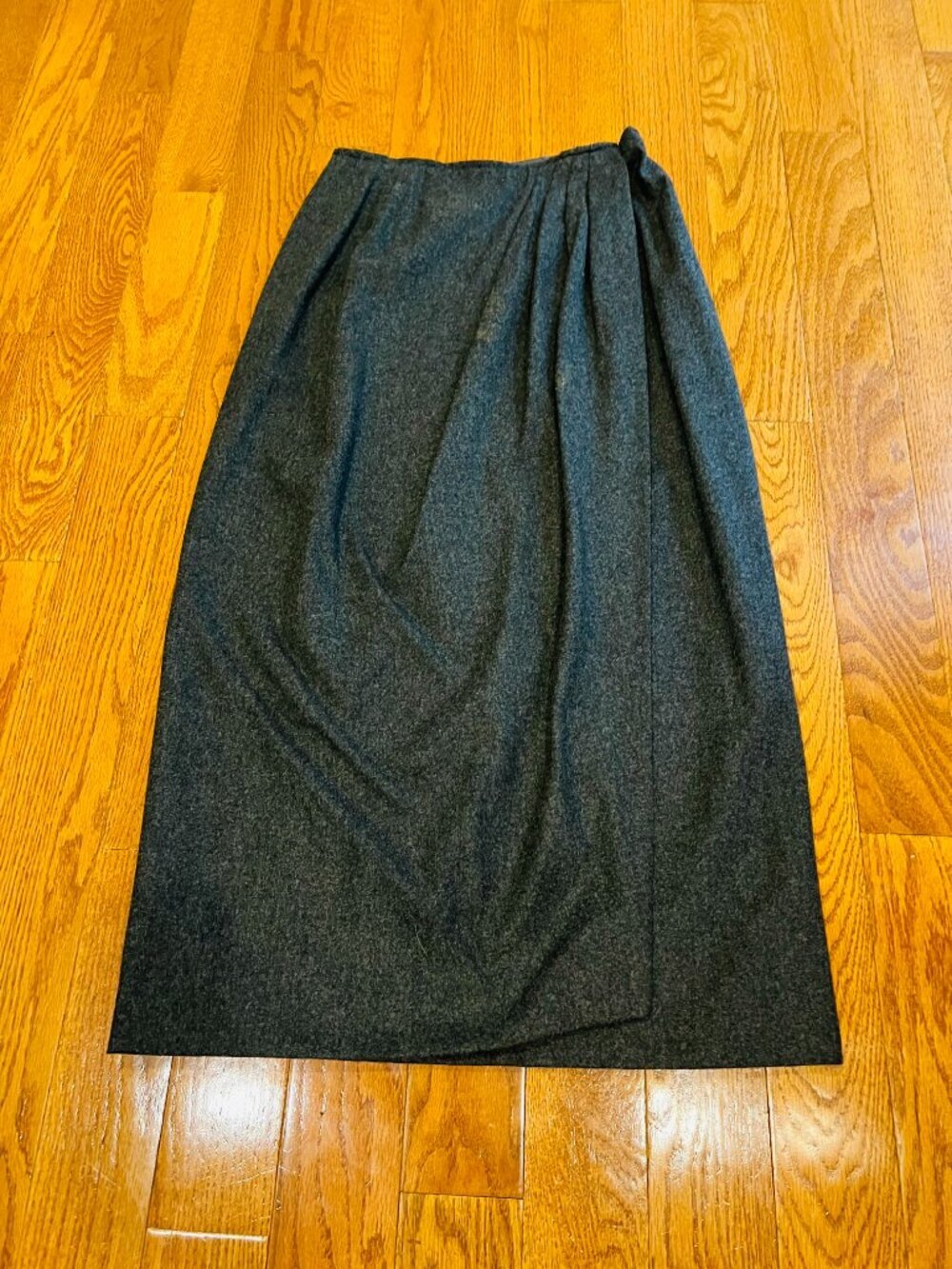 Vintage Polo Ralph Lauren Wool Cashmere Maxi A-line Skirt Made in USA Size 8 - Picture 3 of 16
